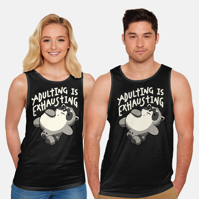 Adulting Is Exhausting-Unisex-Basic-Tank-koalastudio
