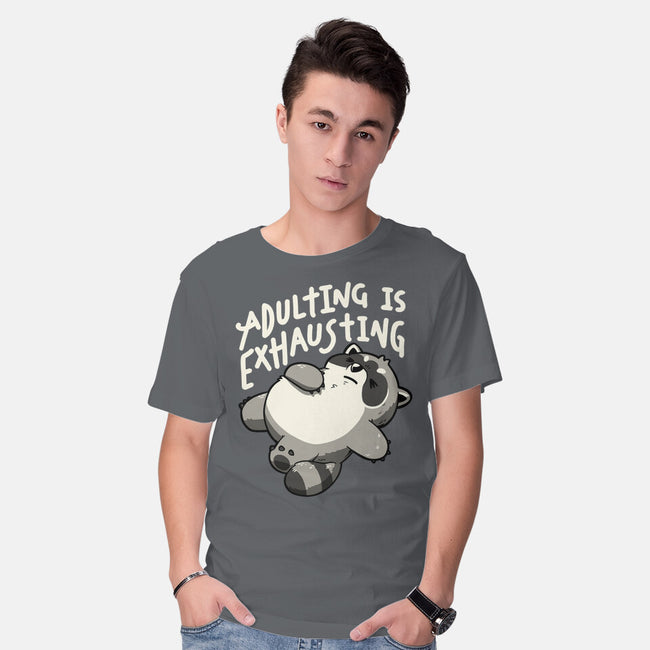 Adulting Is Exhausting-Mens-Basic-Tee-koalastudio