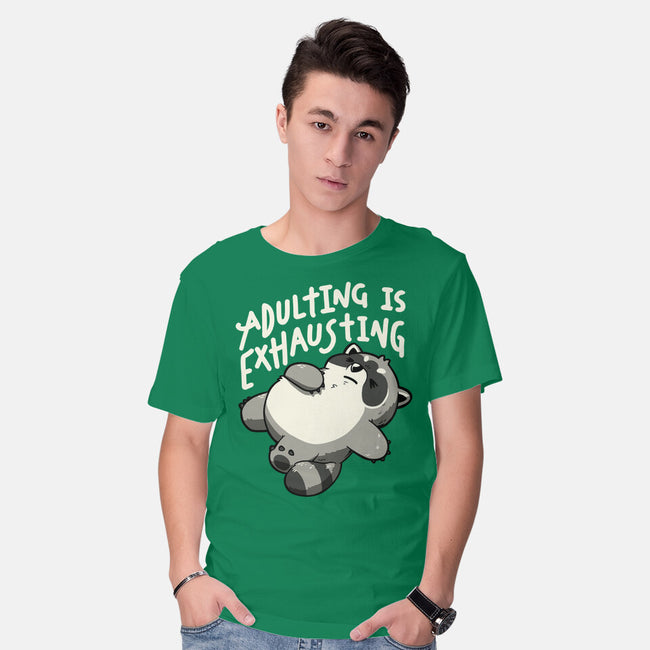 Adulting Is Exhausting-Mens-Basic-Tee-koalastudio