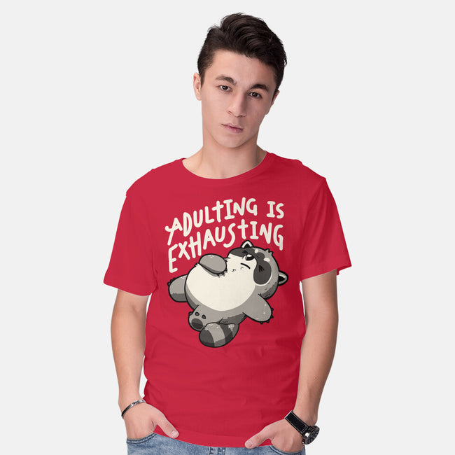 Adulting Is Exhausting-Mens-Basic-Tee-koalastudio