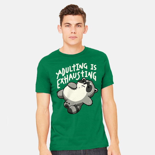 Adulting Is Exhausting-Mens-Heavyweight-Tee-koalastudio