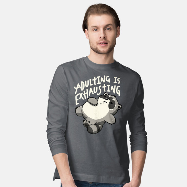 Adulting Is Exhausting-Mens-Long Sleeved-Tee-koalastudio