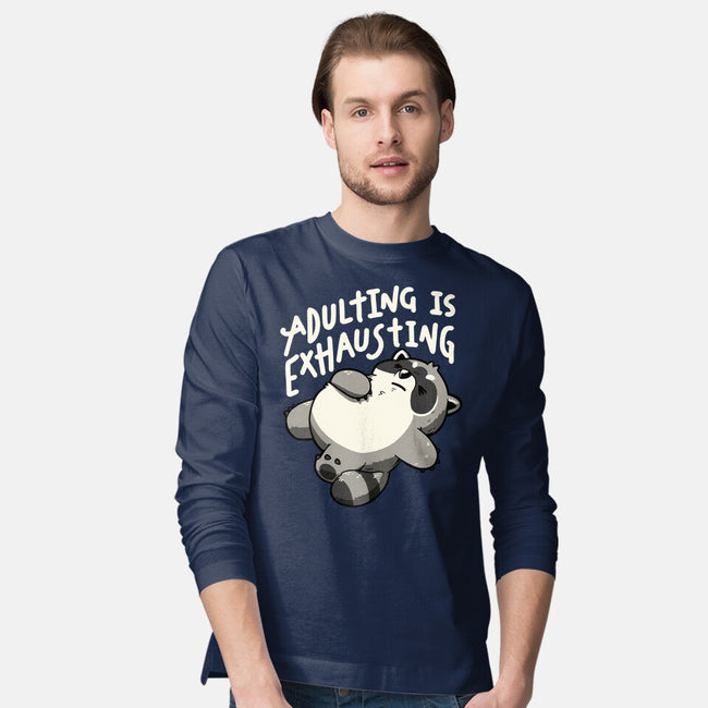 Adulting Is Exhausting-Mens-Long Sleeved-Tee-koalastudio
