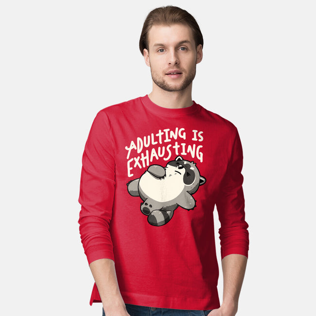 Adulting Is Exhausting-Mens-Long Sleeved-Tee-koalastudio
