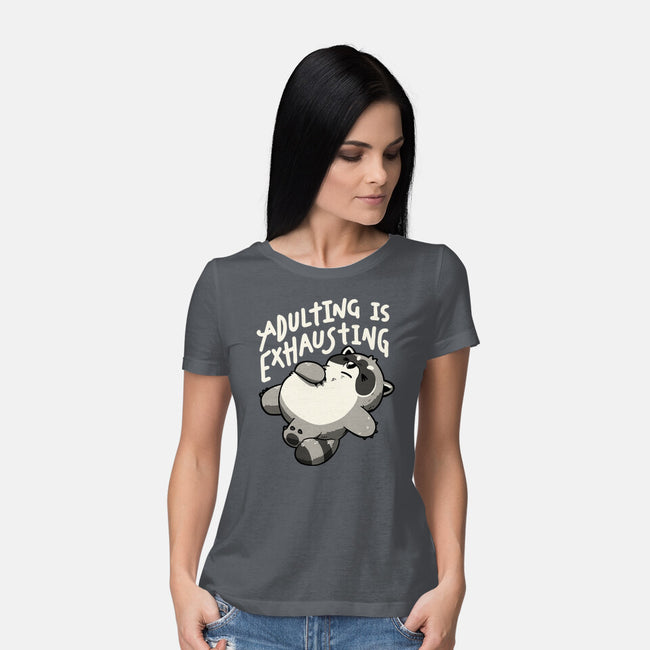 Adulting Is Exhausting-Womens-Basic-Tee-koalastudio