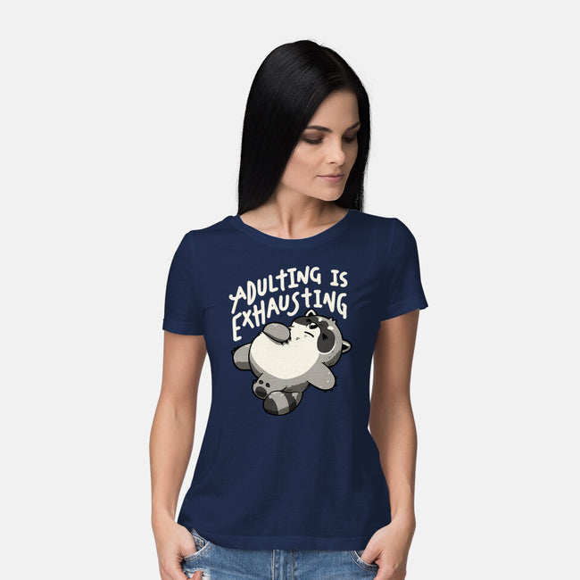 Adulting Is Exhausting-Womens-Basic-Tee-koalastudio