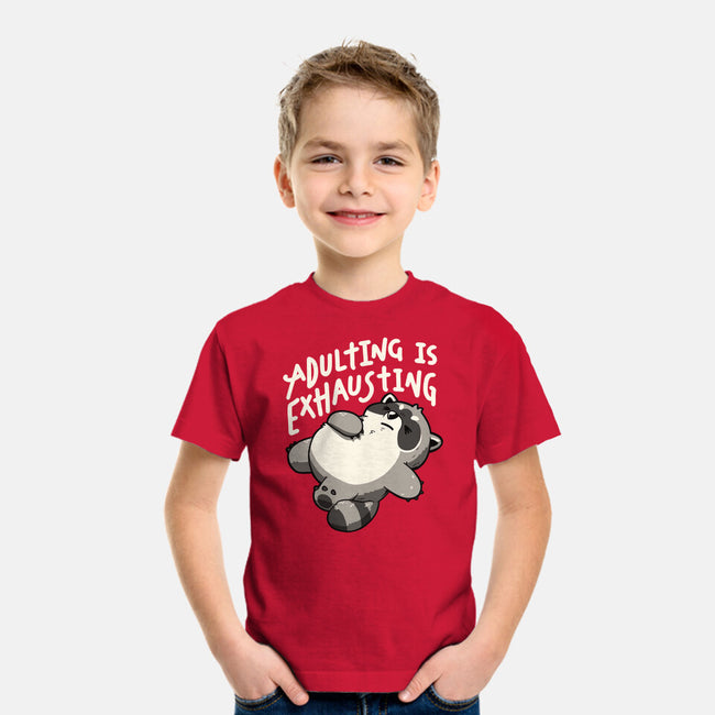 Adulting Is Exhausting-Youth-Basic-Tee-koalastudio