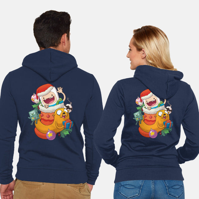 Stocking Stuffer Adventurous-Unisex-Zip-Up-Sweatshirt-DoOomcat