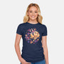 Christmas Express-Womens-Fitted-Tee-eduely