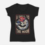 Moon Shell Movie Game-Womens-V-Neck-Tee-Studio Mootant