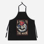 Moon Shell Movie Game-Unisex-Kitchen-Apron-Studio Mootant