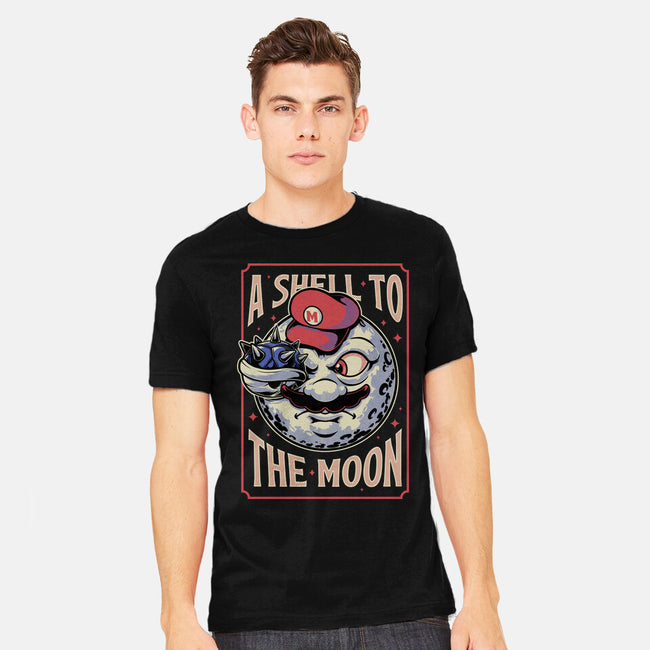Moon Shell Movie Game-Mens-Heavyweight-Tee-Studio Mootant