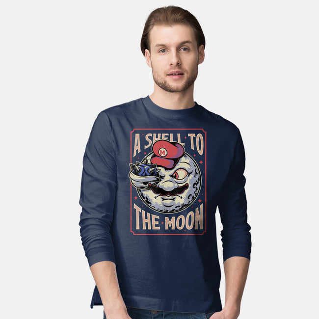 Moon Shell Movie Game-Mens-Long Sleeved-Tee-Studio Mootant