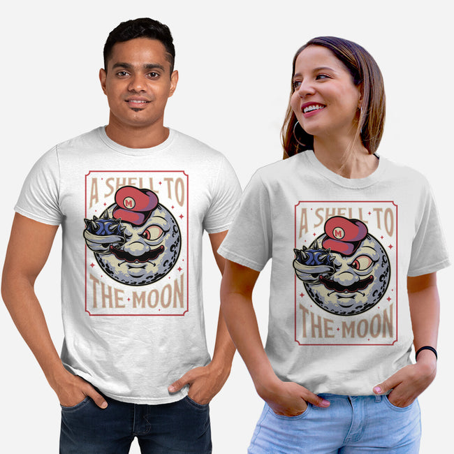 Moon Shell Movie Game-Unisex-Basic-Tee-Studio Mootant