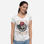 Moon Shell Movie Game-Womens-V-Neck-Tee-Studio Mootant