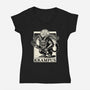 Goetia Krampus Christmas-Womens-V-Neck-Tee-Studio Mootant