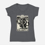 Goetia Krampus Christmas-Womens-V-Neck-Tee-Studio Mootant