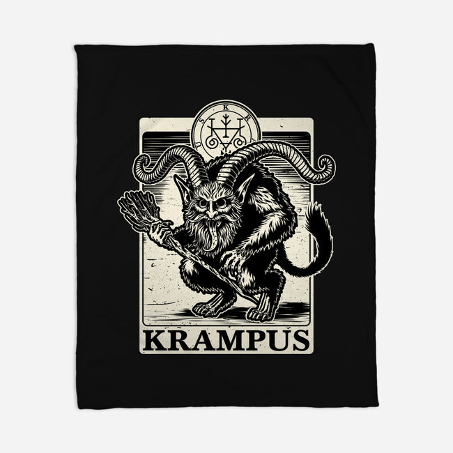 Goetia Krampus Christmas-None-Fleece-Blanket-Studio Mootant