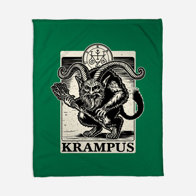 Goetia Krampus Christmas-None-Fleece-Blanket-Studio Mootant