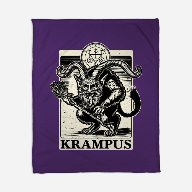 Goetia Krampus Christmas-None-Fleece-Blanket-Studio Mootant