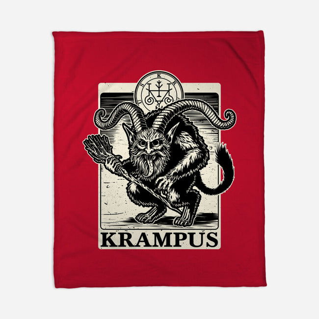 Goetia Krampus Christmas-None-Fleece-Blanket-Studio Mootant