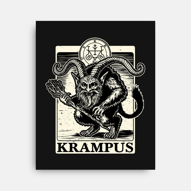 Goetia Krampus Christmas-None-Stretched-Canvas-Studio Mootant