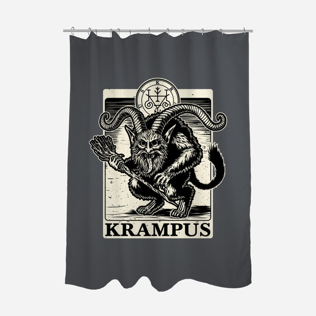 Goetia Krampus Christmas-None-Polyester-Shower Curtain-Studio Mootant