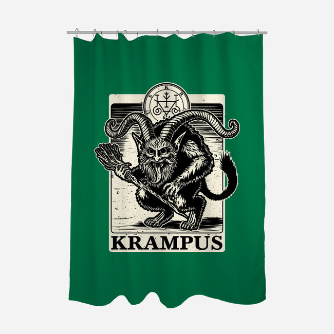 Goetia Krampus Christmas-None-Polyester-Shower Curtain-Studio Mootant
