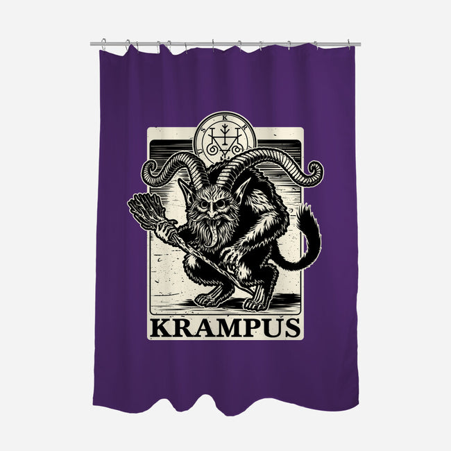 Goetia Krampus Christmas-None-Polyester-Shower Curtain-Studio Mootant