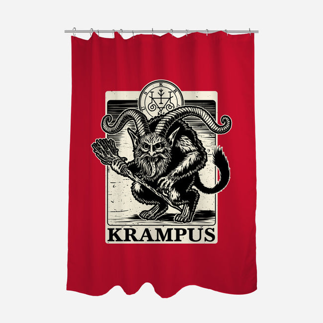 Goetia Krampus Christmas-None-Polyester-Shower Curtain-Studio Mootant