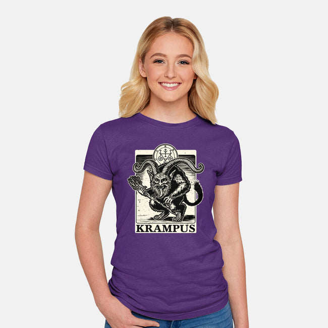 Goetia Krampus Christmas-Womens-Fitted-Tee-Studio Mootant