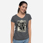 Goetia Krampus Christmas-Womens-V-Neck-Tee-Studio Mootant