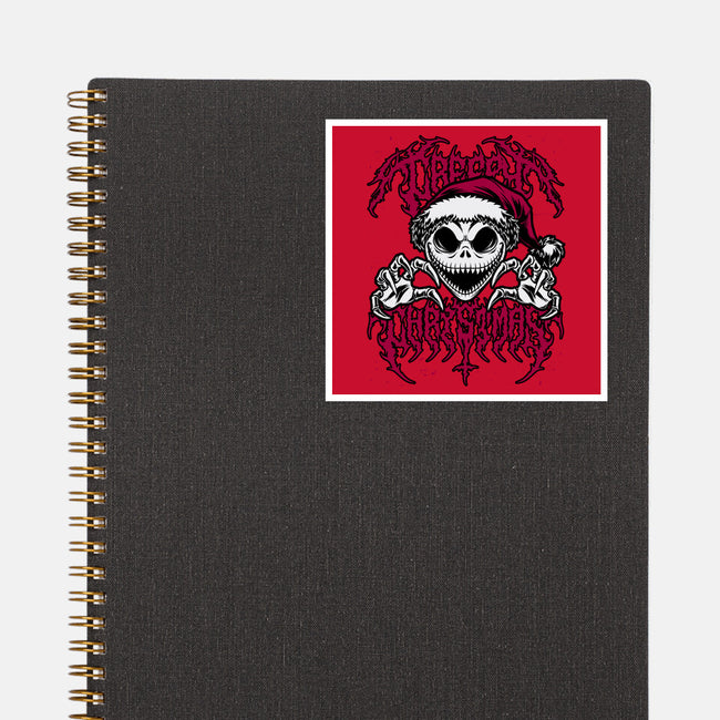 Creepy Christmas Skeleton Spooky-None-Glossy-Sticker-Studio Mootant