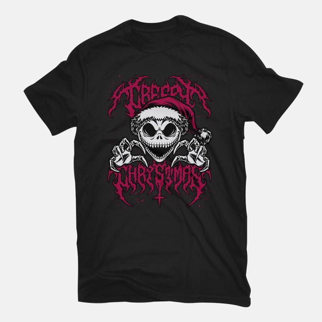 Creepy Christmas Skeleton Spooky-Womens-Fitted-Tee-Studio Mootant