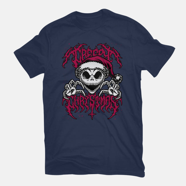 Creepy Christmas Skeleton Spooky-Womens-Fitted-Tee-Studio Mootant