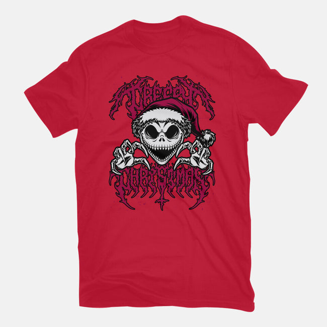 Creepy Christmas Skeleton Spooky-Womens-Fitted-Tee-Studio Mootant