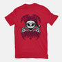 Creepy Christmas Skeleton Spooky-Womens-Fitted-Tee-Studio Mootant
