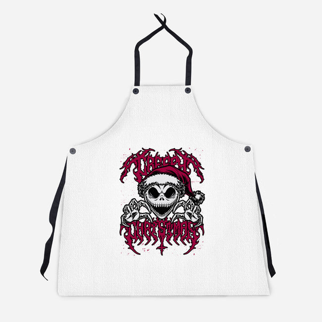 Creepy Christmas Skeleton Spooky-Unisex-Kitchen-Apron-Studio Mootant