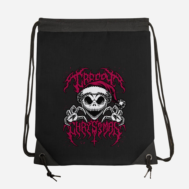 Creepy Christmas Skeleton Spooky-None-Drawstring-Bag-Studio Mootant