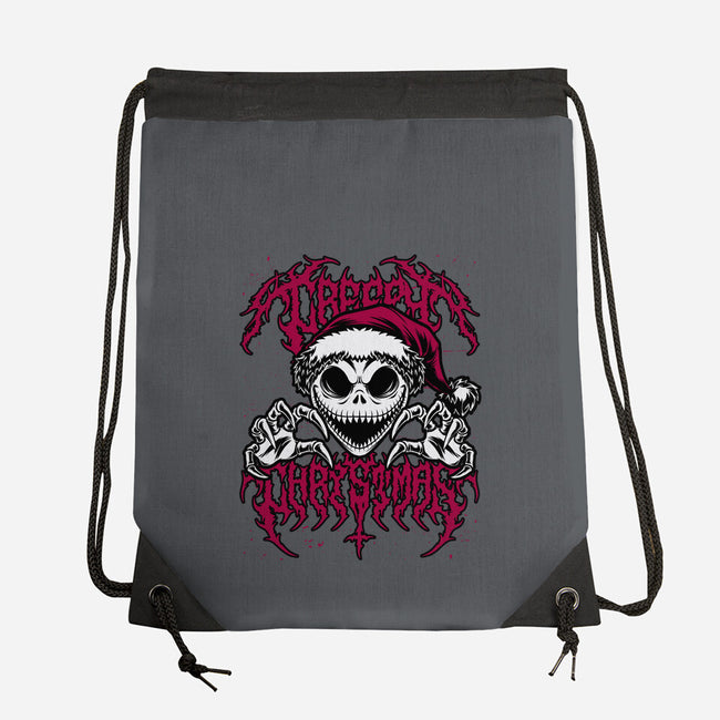 Creepy Christmas Skeleton Spooky-None-Drawstring-Bag-Studio Mootant