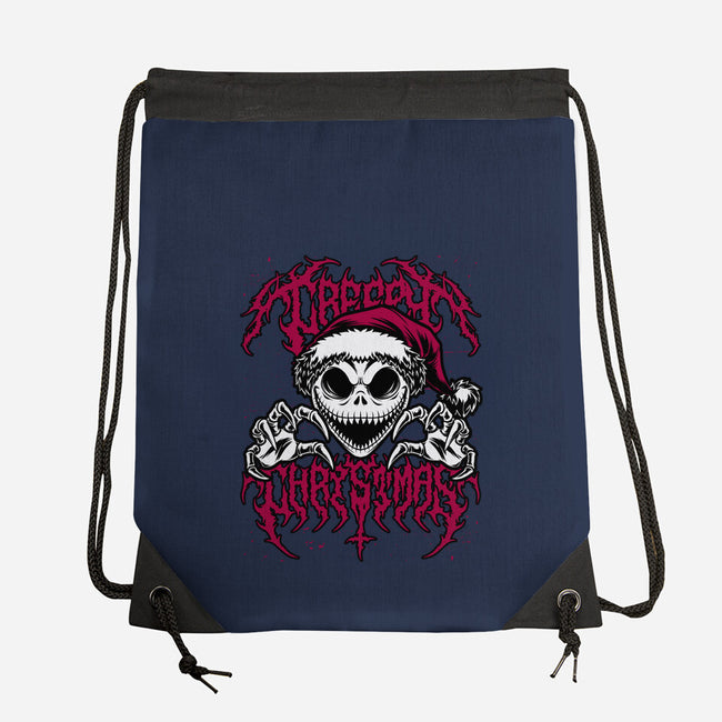 Creepy Christmas Skeleton Spooky-None-Drawstring-Bag-Studio Mootant