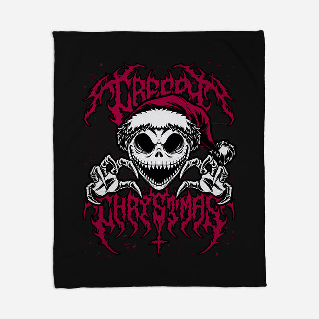 Creepy Christmas Skeleton Spooky-None-Fleece-Blanket-Studio Mootant