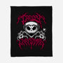 Creepy Christmas Skeleton Spooky-None-Fleece-Blanket-Studio Mootant
