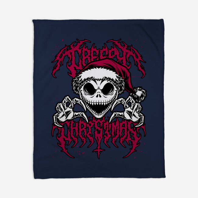 Creepy Christmas Skeleton Spooky-None-Fleece-Blanket-Studio Mootant