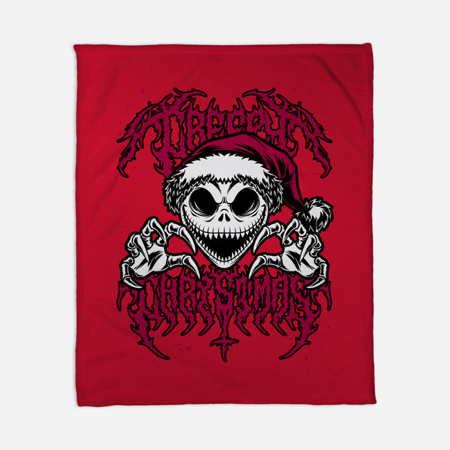 Creepy Christmas Skeleton Spooky-None-Fleece-Blanket-Studio Mootant