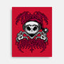Creepy Christmas Skeleton Spooky-None-Stretched-Canvas-Studio Mootant
