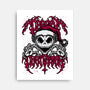 Creepy Christmas Skeleton Spooky-None-Stretched-Canvas-Studio Mootant