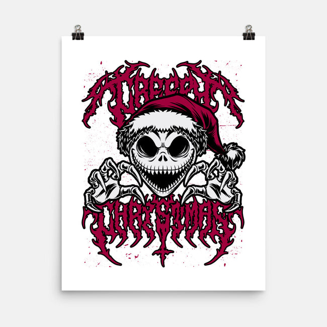 Creepy Christmas Skeleton Spooky-None-Matte-Poster-Studio Mootant