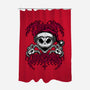 Creepy Christmas Skeleton Spooky-None-Polyester-Shower Curtain-Studio Mootant