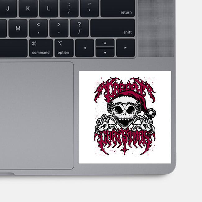 Creepy Christmas Skeleton Spooky-None-Glossy-Sticker-Studio Mootant